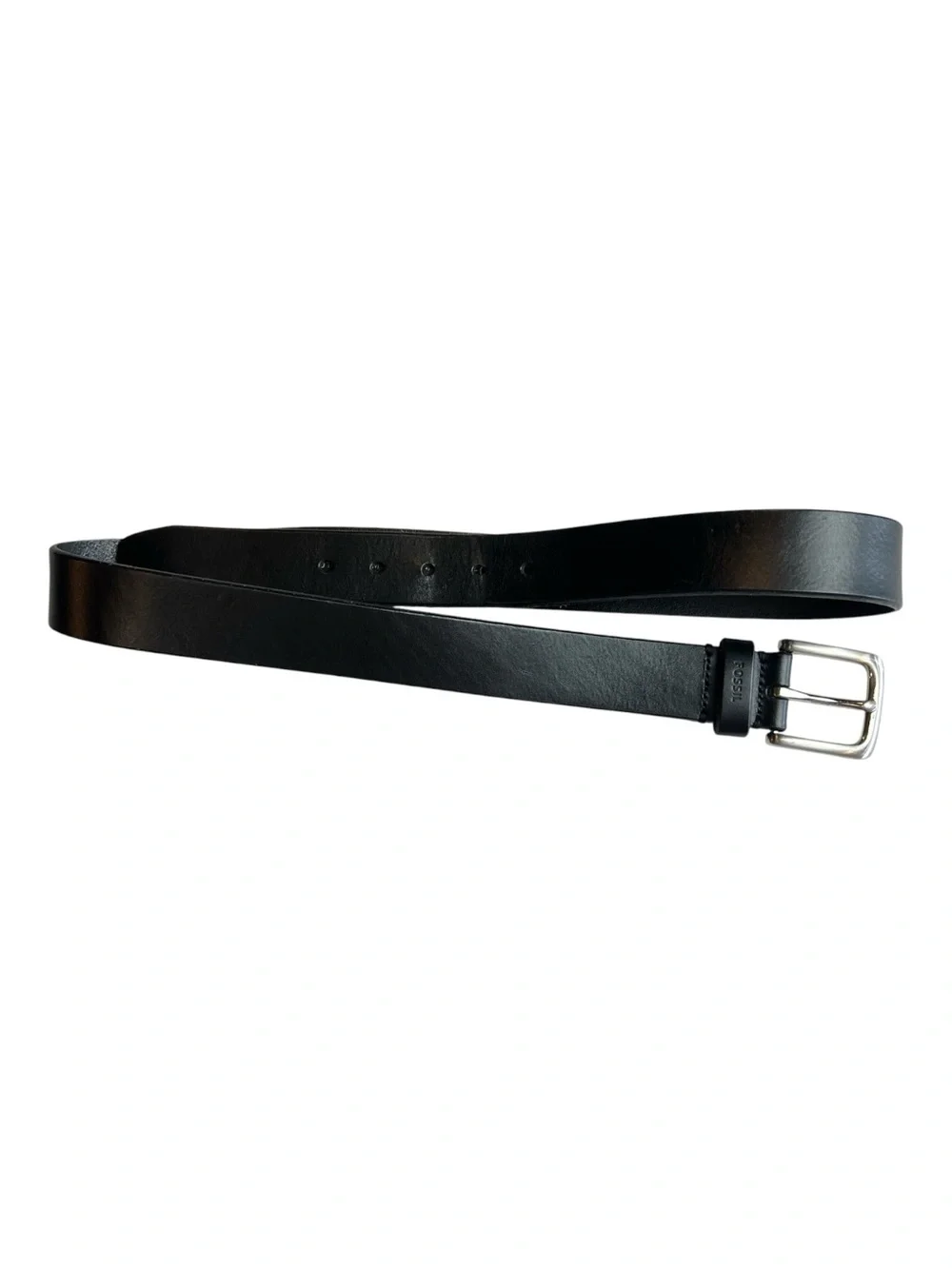 Fossil Joe Black Leather Belt